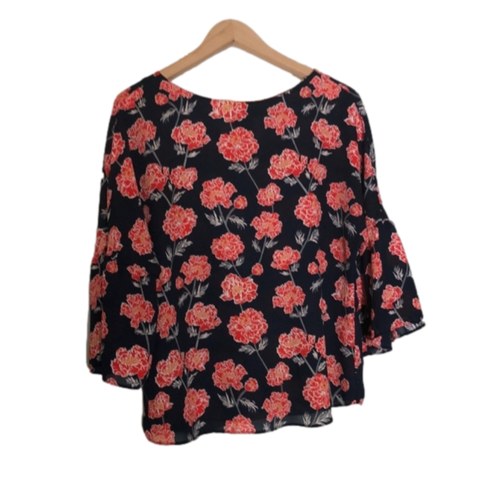 Banana Republic Semi Sheer Blouse Top Size XS